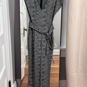 Express Black/white/gray jumpsuit